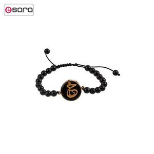 دستبند طلا 24 عیار گالری الون طرح خدا کد 198011 Alone 198011 God Gold Bracelet