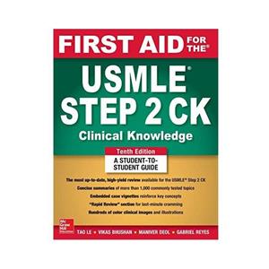 کتاب First Aid for the USMLE Step 2 CK اثر Tao Le انتشارات مک گرا هیل 