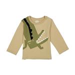 تی شرت آستین بلند پسرانه رابو  مدل دایناسور کد 1488