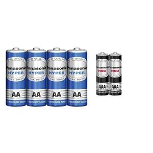 باتری قلمی و نیم قلمی پاناسونیک مدل Hyper مجموعه 6 عددی