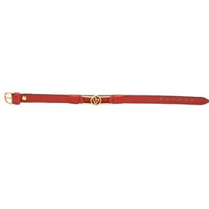 دستبند چرمی کهن چرم طرح قلب مدل BR95-2 Kohan Charm BR95-2 Heart Leather Bracelet