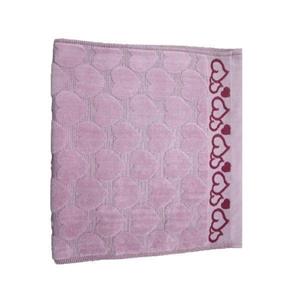 حوله دستی گلزار  مدل قلب سایز 65x35 سانتی متر
