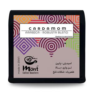 دانه قهوه ترکیبی 80% عربیکا 20% ربوستا مونت کارداموم - 250 گرم