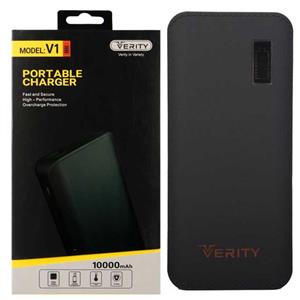 شارژر همراه وریتی مدل V1 ظرفیت 10000 میلی آمپر ساعت