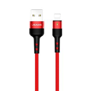 کابل تبدیل USB به لایتنینگ یوسمز مدل SJ314 U26 طول متر Usams To Lightning Cable 2m 