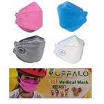 ماسک تنفسی کودک بوفالو مدل 4 لایه 3 بعدی الوان بسته 25 عددی