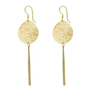 گوشواره طلا 18 عیار زنانه مانچو مدل efgs023 