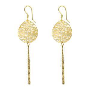 گوشواره طلا 18 عیار زنانه مانچو مدل efgs023 -