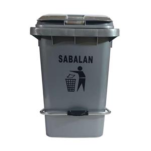 سطل زباله سبلان مدل پدال فلزی کد 60L