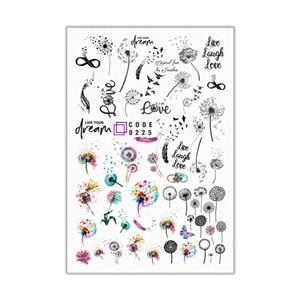 برچسب لنز ناخن مدل قاصدک کد 225