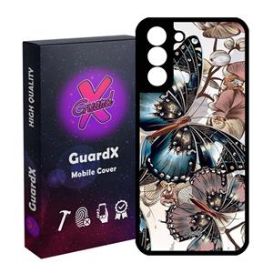 کاور گارد ایکس طرح پروانه مدل Glass10285 مناسب برای گوشی موبایل سامسونگ Galaxy S21