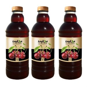 نوشیدنی آلبالو مجتبی - 1000 میلی لیتر بسته 3 عددی
