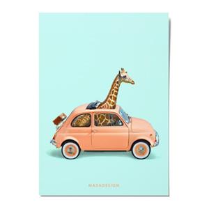 کارت پستال ماسا دیزاین طرح زرافه مدل POSJO