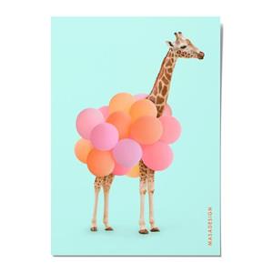 کارت پستال ماسا دیزاین طرح بادکنک مدل POSJO