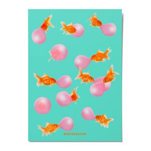 کارت پستال ماسا دیزاین طرح ماهی مدل POSJO 