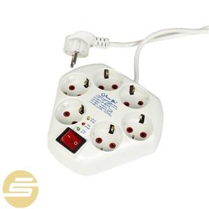 محافظ ولتاژ دیجیتالی پارت الکتریک مدل 6 خانه