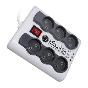 محافظ ولتاژ امگا مدل 6 خانه کلیددار استاندارد