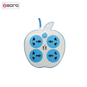 چندراهی برق سوکت مدلApple Socket Apple Power Strip