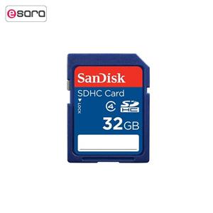 کارت حافظه SDHC سن دیسک کلاس 4 ظرفیت 32 گیگابایت SanDisk SDHC Card Class 4 32GB