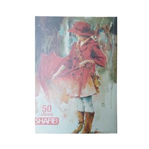 دفتر مشق 50 برگ شفیعی طرح باران کد 01
