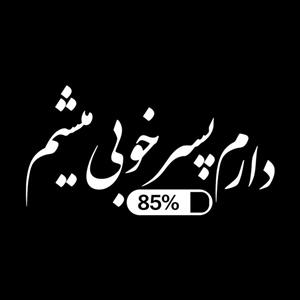 برچسب بدنه خودرو طرح دارم پسر خوبی میشم مدل Shb17