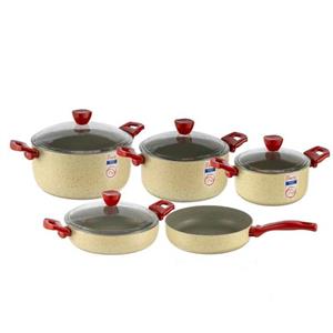 سرویس ۹ پارچه گرانیت برند پرارین کرم مدل استیما کد 4323