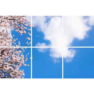 تایل سقفی آسمان مجازی مدل SK-416-2x3 سایز 60x60 مجموعه شش عددی