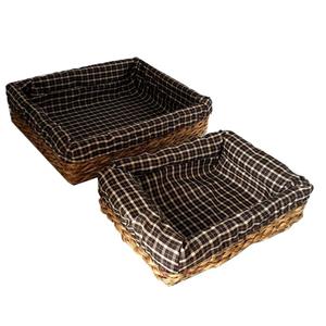 ظرف نان مدل حصیری کد 5x21x26 مجموعه 2 عددی