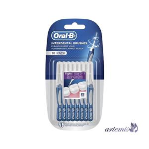 مسواک بین دندانی اورال-بی مدل Interdental بسته 10 عددی -