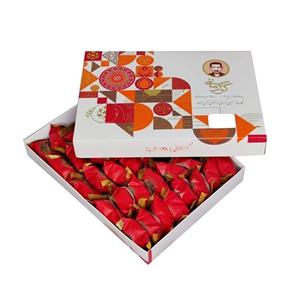 گز  38 درصد لقمه مغز پسته زعفرانی گز کرمانی - 450 گرم