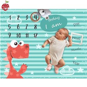 Lp Kids پارچه ماهگرد نوزاد طرح دایناسور