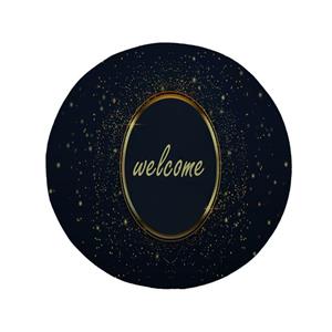 پادری مدل دایره طرح Welcome کد 8372 سایز 90 × 90 سانتی متر