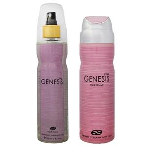 بادی اسپلش زنانه عماد ارا مدل Genesis Pink حجم 250 میلی لیتر به همراه اسپری بدن 200 