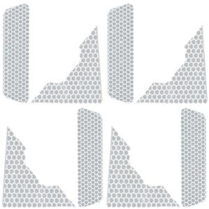 برچسب شبرنگ هشدار باز بودن درب خودرو فلکترا مدل DOOR831 مناسب برای دانگ فنگ دیگنیتی بسته 8 عددی