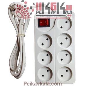 هفت راهی برق کلید دار ایران تکنیک با سیم 10 متری