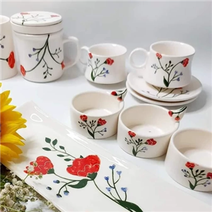 فنجان و نعلبکی طرح گل مدل 15575