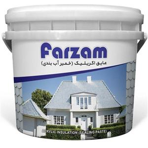 رنگ عایق اکریلیک سفالی فرزام کد 822 وزن 4 کیلوگرم