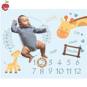 پارچه ماهگرد نوزاد طرح زرافه Lp Kids