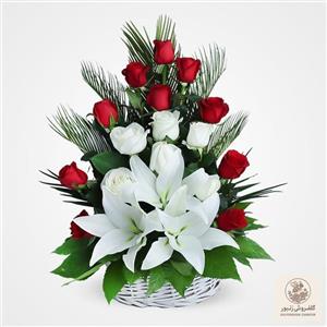 سبد گل رز مدل mt15