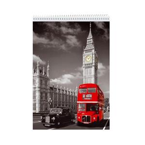 دفتر نقاشی 50 برگ نیکاد مدل فانتزی طرح BIG BEN کد A4