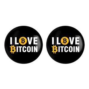 پیکسل خندالو مدل I Love Bitcoin کد 10889 به همراه مگنت 