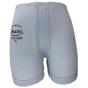 شورت مردانه مدل پادار شامی کد 183 رنگ طوسی