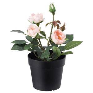 گلدان به همراه گل مصنوعی ایکیا مدل FEJKA-0039