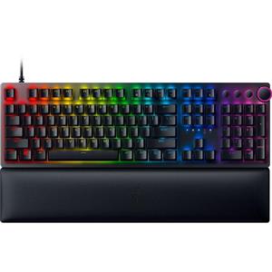 کیبورد مخصوص بازی ریزر مدل (clicky optical) Huntsman V2 purple Switch