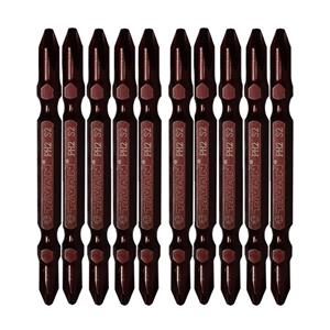 سری پیچ گوشتی دو سر چهار سو تیوان مدل HT - 002 مجموعه ده عددی