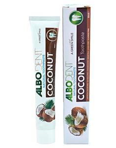 خمیر دندان آلبودنت مدل نارگیل حجم 50 میلی لیتر