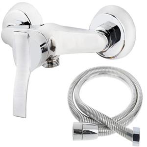 شیر سرویس بهداشتی تک متال مدل اریا به همراه شلنگ توالت