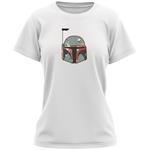 تی شرت آستین کوتاه زنانه مدل boba fett star wars تمام پنبه ترک