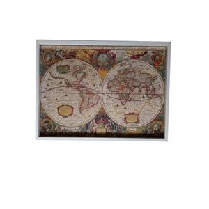 تابلو پازل 1000 تکه چیده شده مدل نقشه باستانی جهان