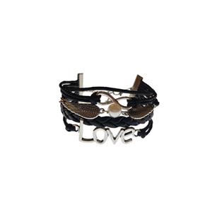 دستبند چرمی الفین مدل el02007 Elfin el02007 Leather Bracelet